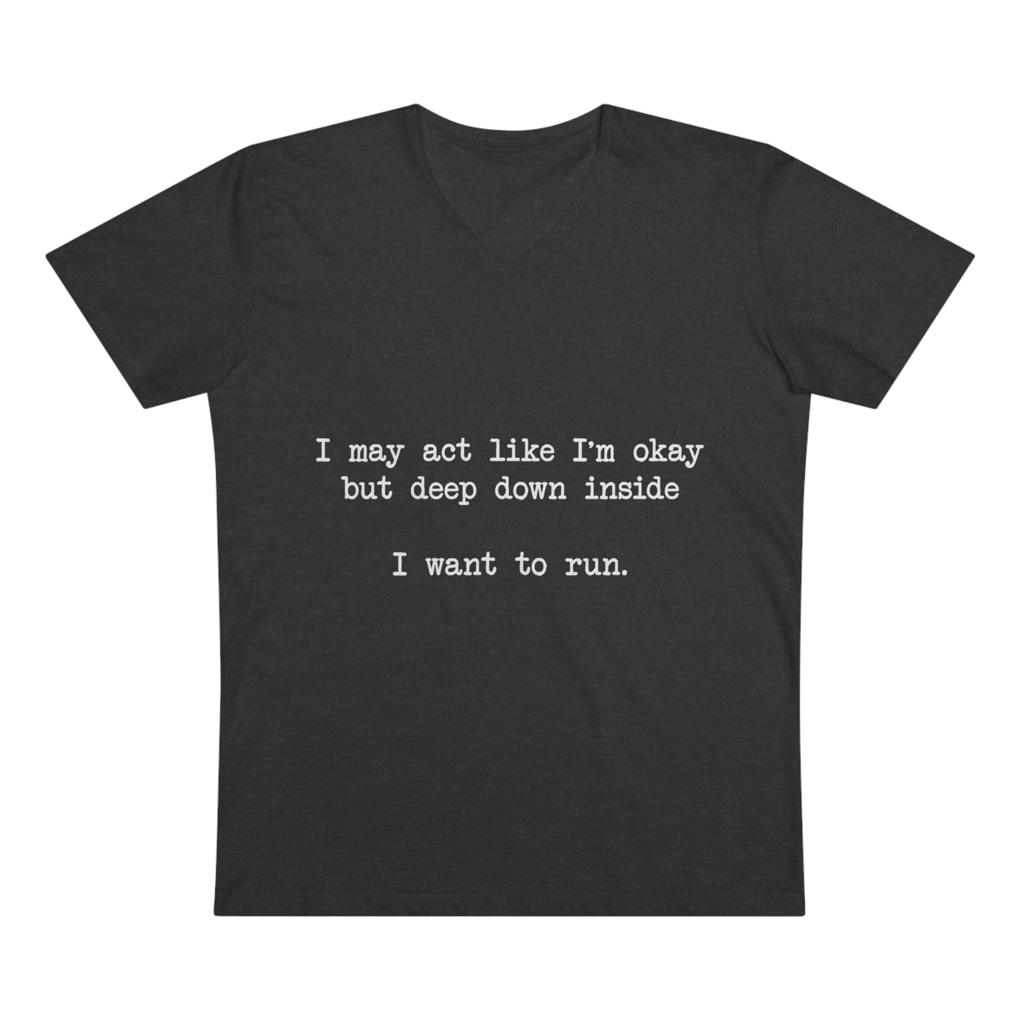"I Want To Run" V-Neck Tee