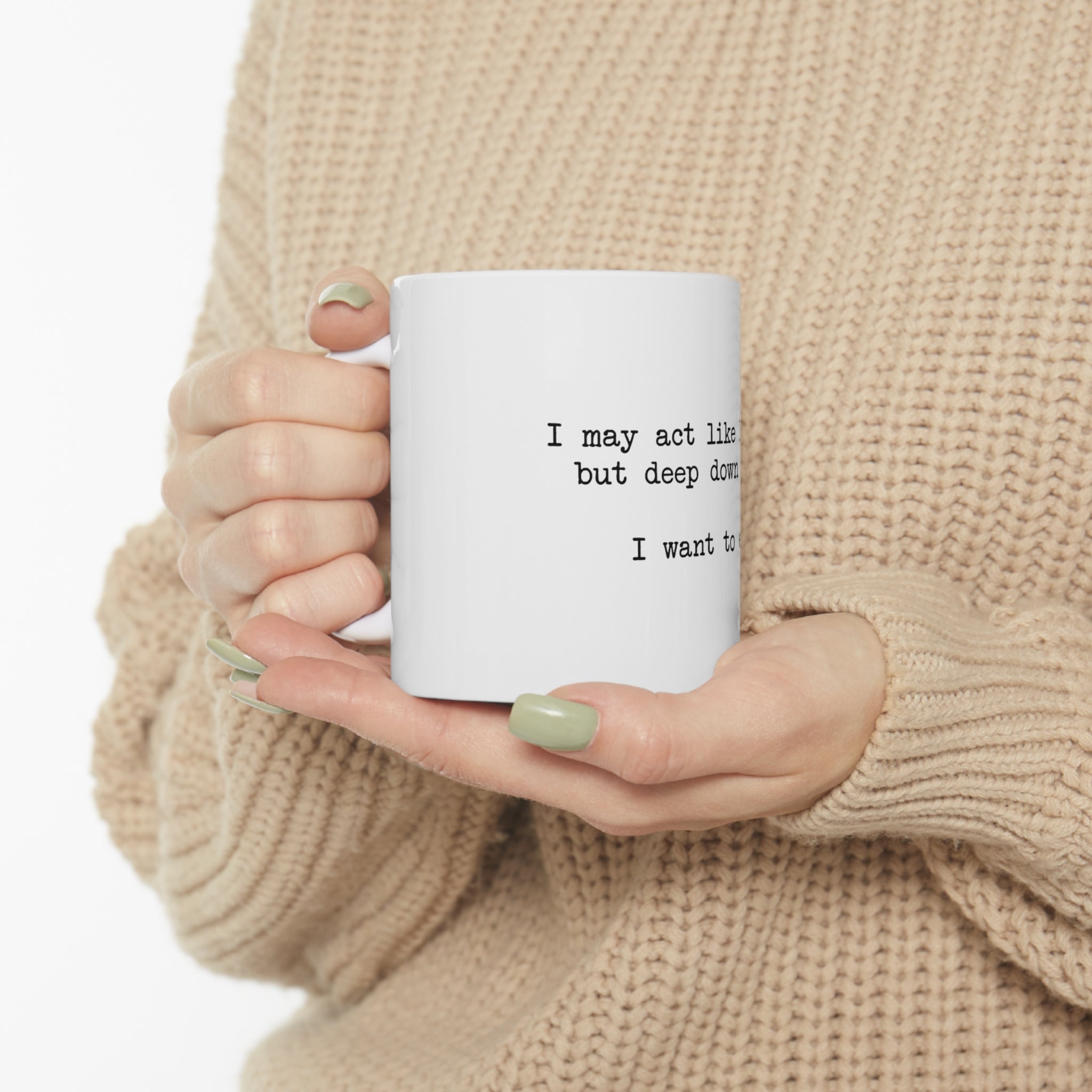 "I Want To Eat" Ceramic Mug