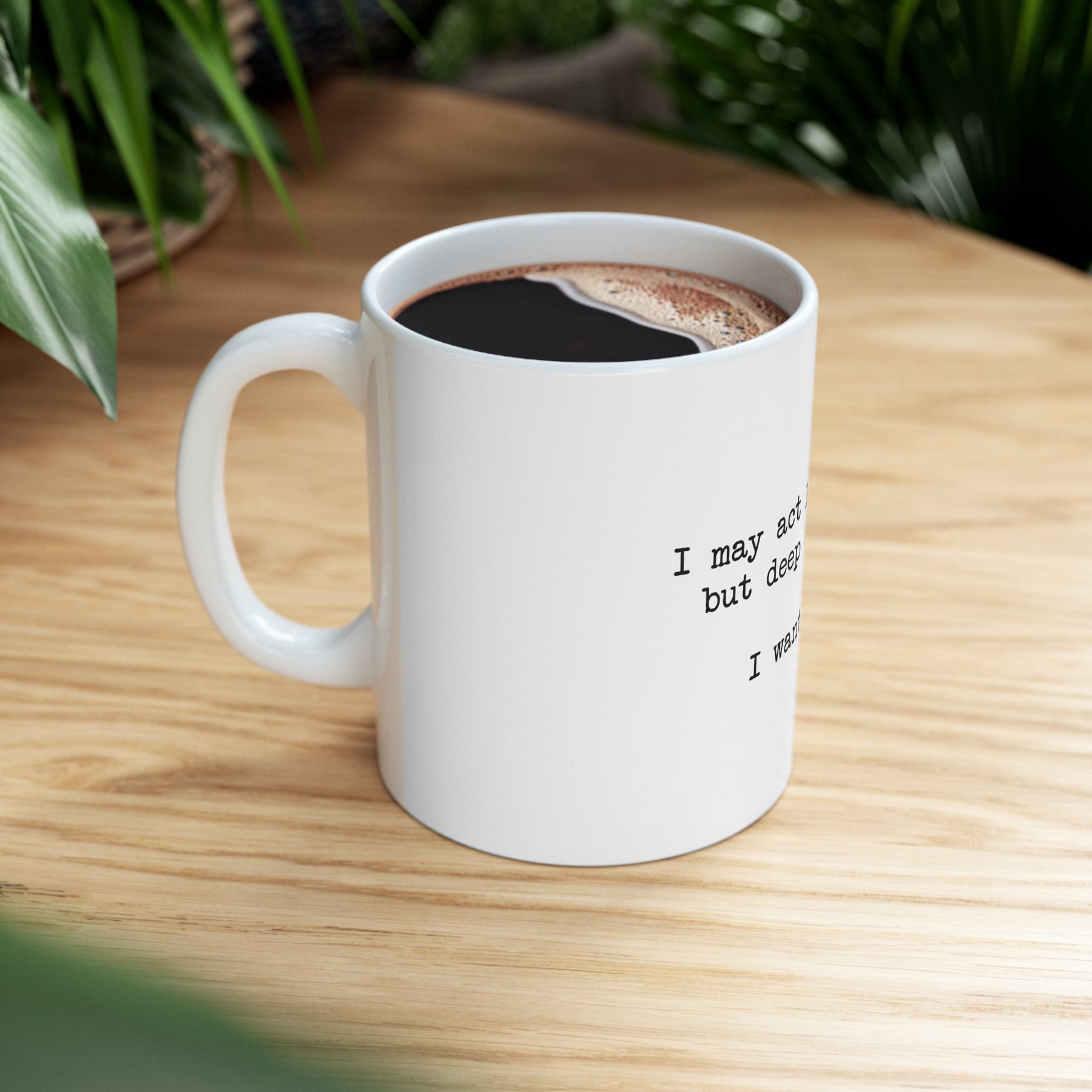 "I Want To Swim" Ceramic Mug 11oz