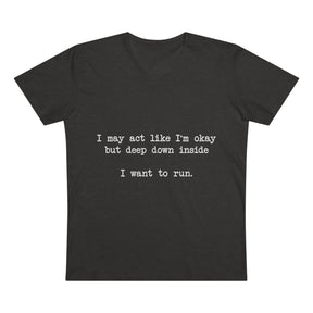 "I Want To Run" V-Neck Tee