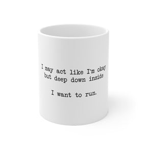 "I Want To Swim" Ceramic Mug 11oz