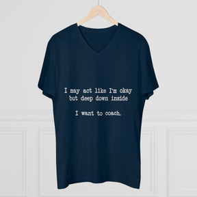 "I Want To Coach" V-Neck Tee